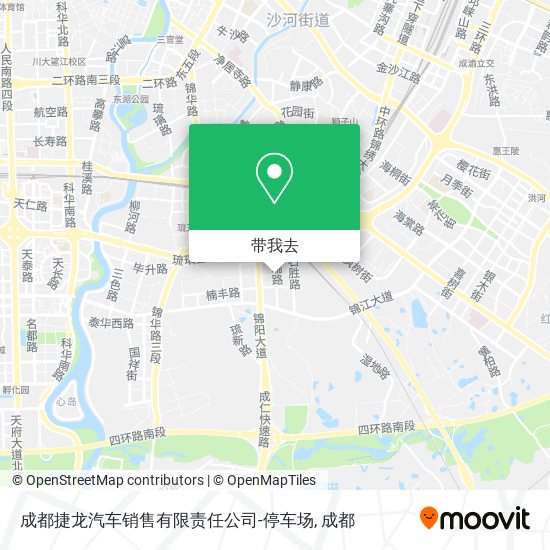 成都捷龙汽车销售有限责任公司-停车场地图