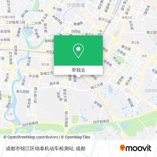 成都市锦江区锦泰机动车检测站地图