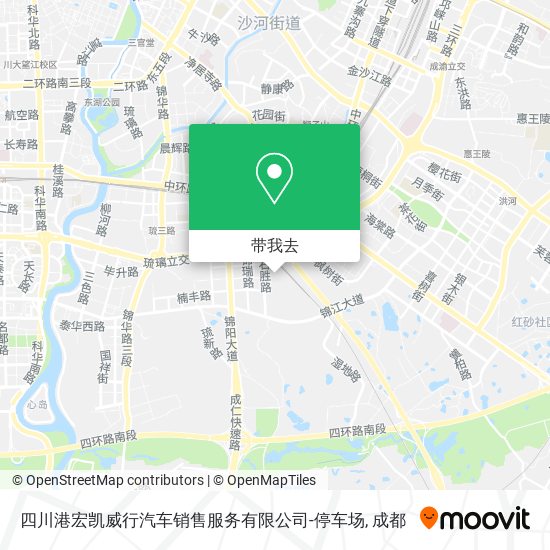 四川港宏凯威行汽车销售服务有限公司-停车场地图