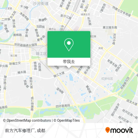 前方汽车修理厂地图