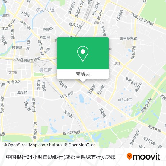 中国银行24小时自助银行(成都卓锦城支行)地图