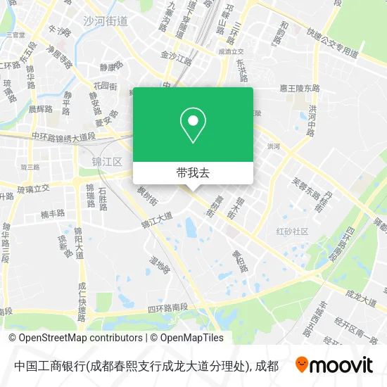 中国工商银行(成都春熙支行成龙大道分理处)地图