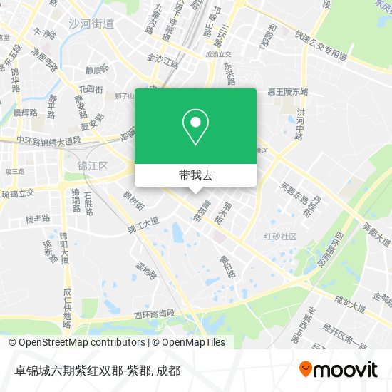 卓锦城六期紫红双郡-紫郡地图