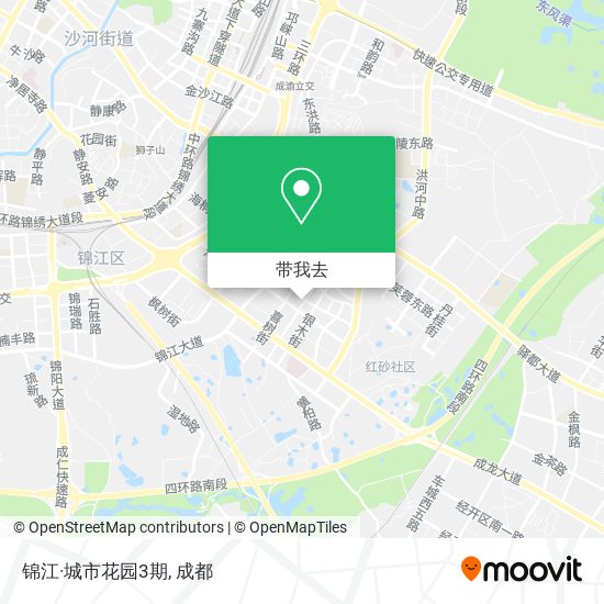 锦江·城市花园3期地图
