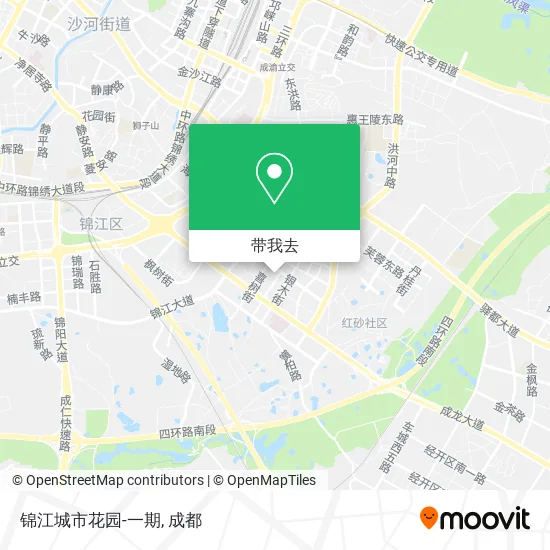 锦江城市花园-一期地图