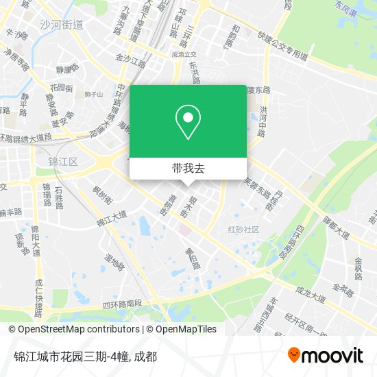 锦江城市花园三期-4幢地图