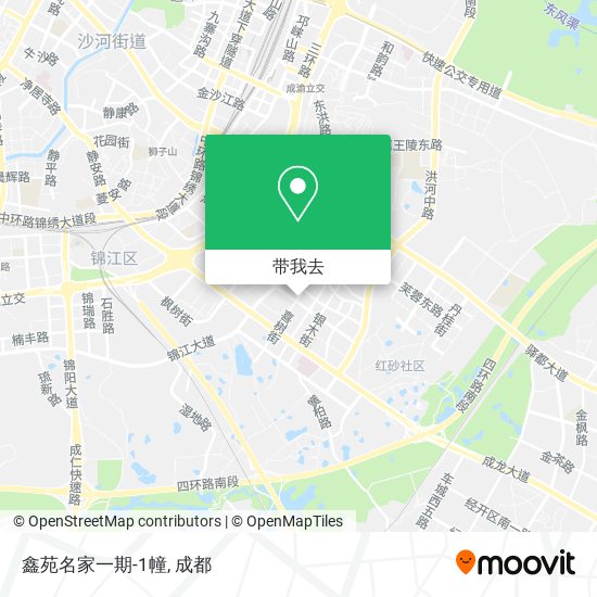 鑫苑名家一期-1幢地图