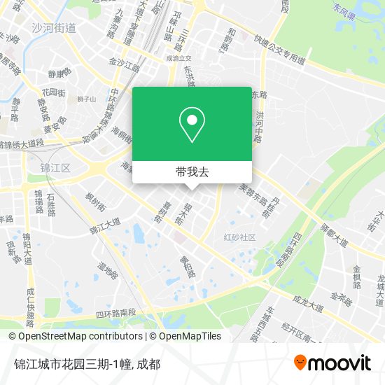 锦江城市花园三期-1幢地图