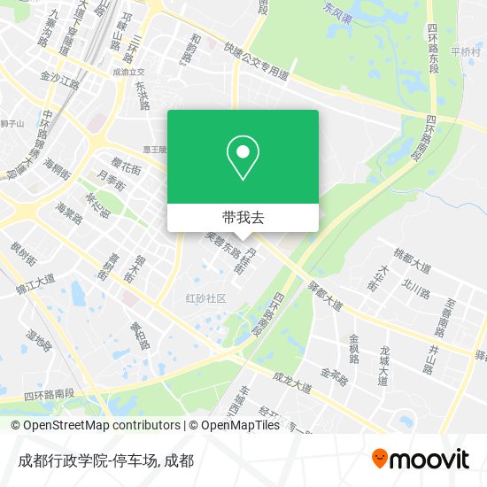 成都行政学院-停车场地图
