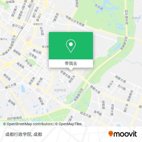 成都行政学院地图