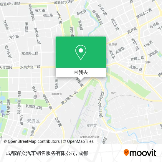 成都辉众汽车销售服务有限公司地图