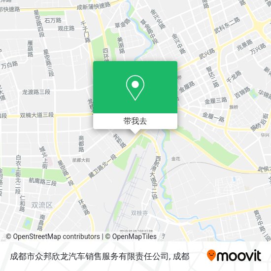 成都市众邦欣龙汽车销售服务有限责任公司地图