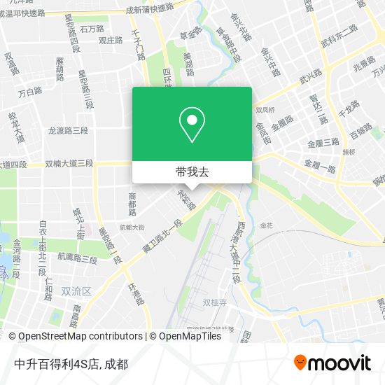 中升百得利4S店地图