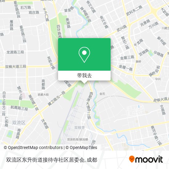 双流区东升街道接待寺社区居委会地图