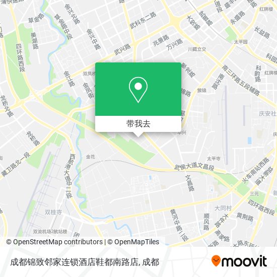 成都锦致邻家连锁酒店鞋都南路店地图