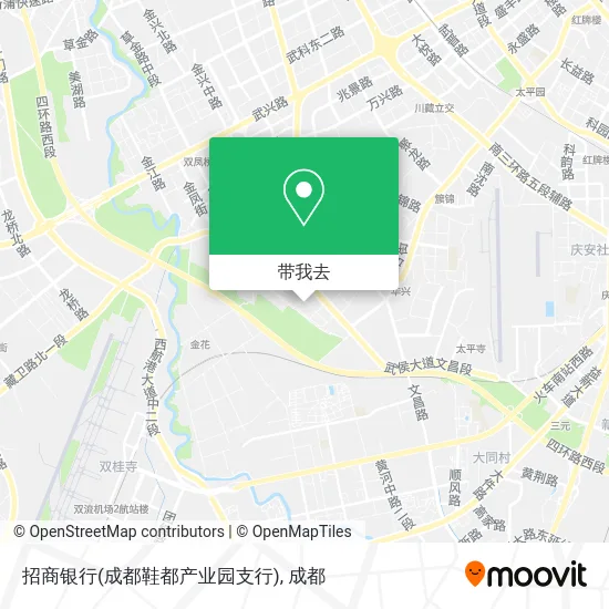 招商银行(成都鞋都产业园支行)地图