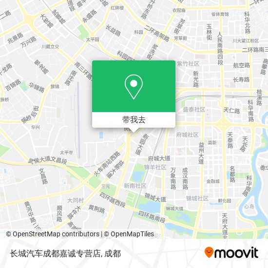长城汽车成都嘉诚专营店地图