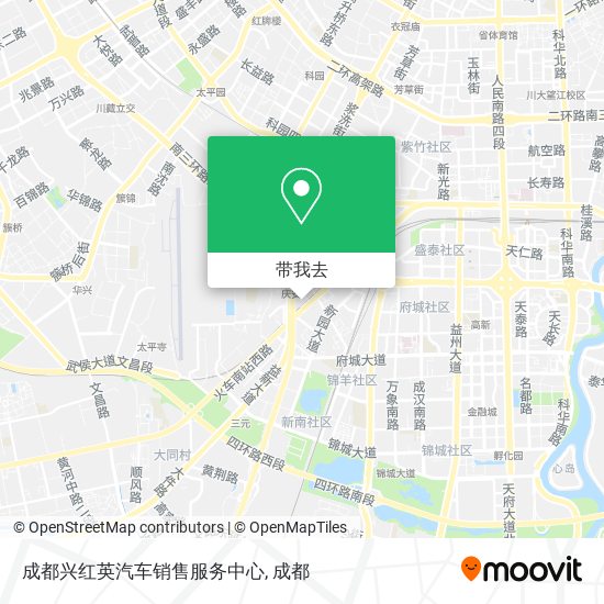 成都兴红英汽车销售服务中心地图