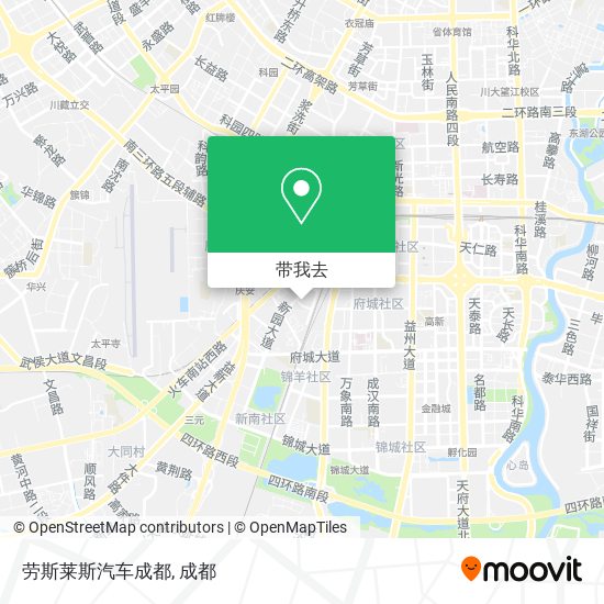 劳斯莱斯汽车成都地图