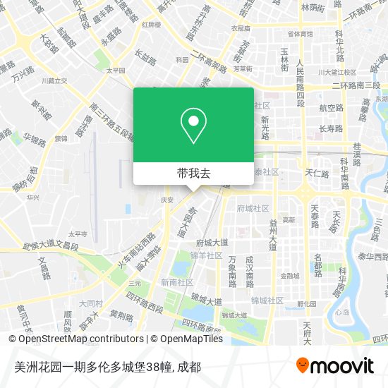 美洲花园一期多伦多城堡38幢地图