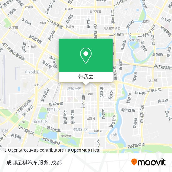 成都星祺汽车服务地图