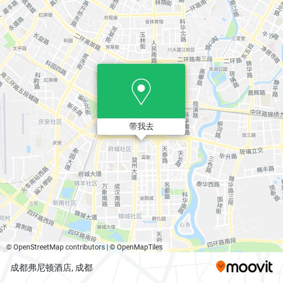 成都弗尼顿酒店地图