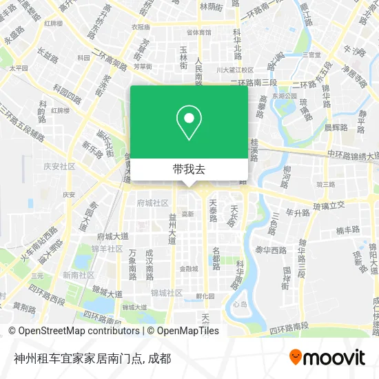 神州租车宜家家居南门点地图