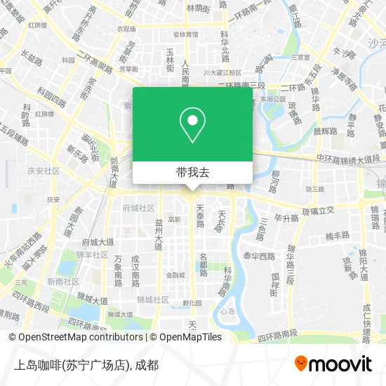 上岛咖啡(苏宁广场店)地图
