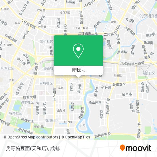 兵哥豌豆面(天和店)地图