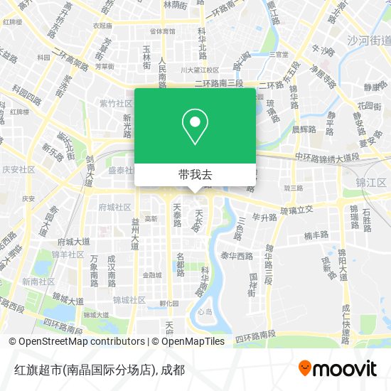 红旗超市(南晶国际分场店)地图