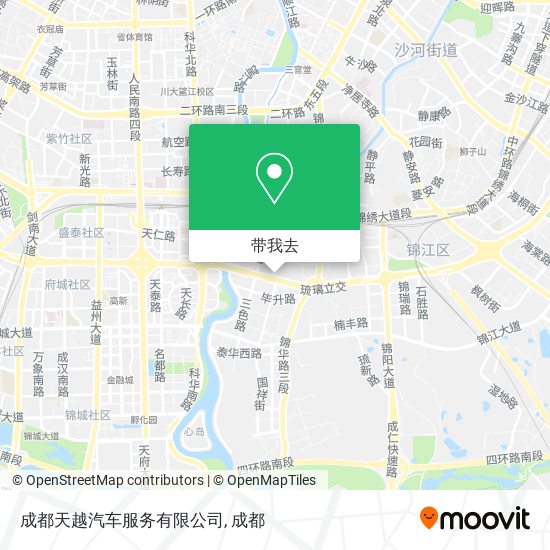 成都天越汽车服务有限公司地图