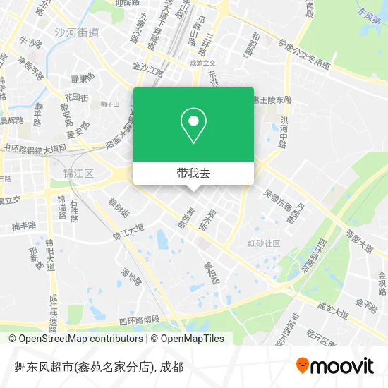 舞东风超市(鑫苑名家分店)地图