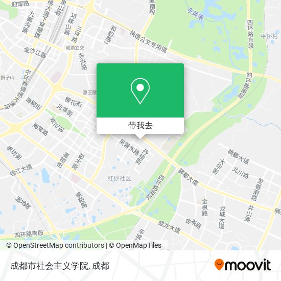 成都市社会主义学院地图