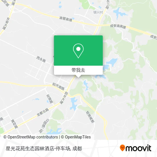 星光花苑生态园林酒店-停车场地图