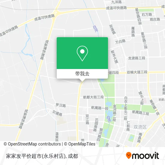 家家发平价超市(永乐村店)地图