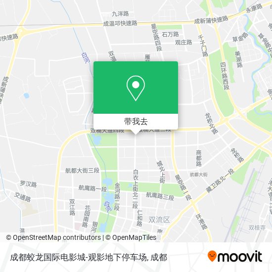 成都蛟龙国际电影城-观影地下停车场地图