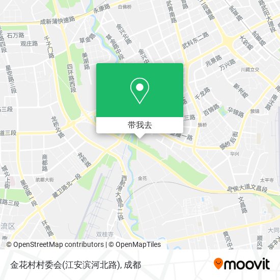 金花村村委会(江安滨河北路)地图
