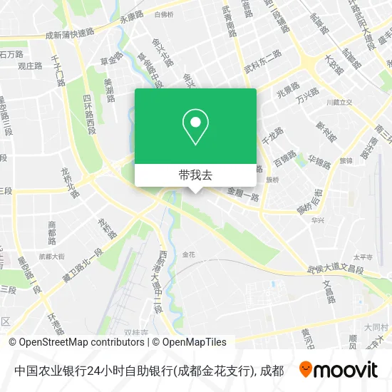 中国农业银行24小时自助银行(成都金花支行)地图