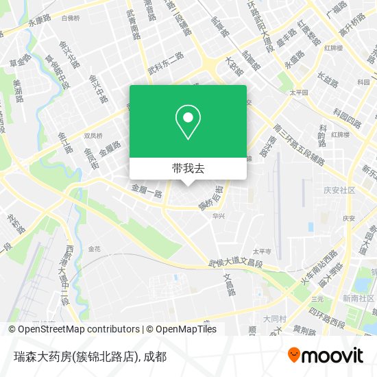 瑞森大药房(簇锦北路店)地图