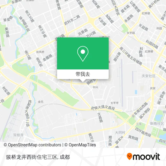 簇桥龙井西街住宅三区地图