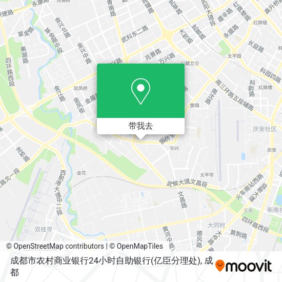 成都市农村商业银行24小时自助银行(亿臣分理处)地图