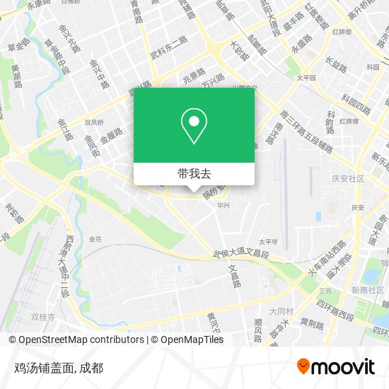 鸡汤铺盖面地图