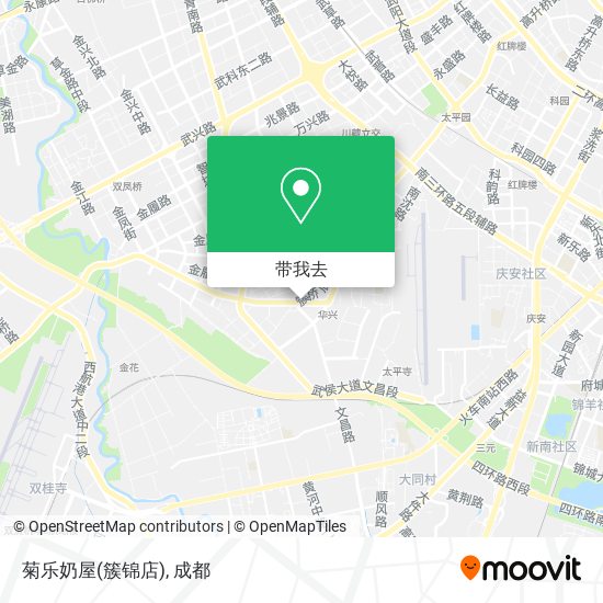 菊乐奶屋(簇锦店)地图