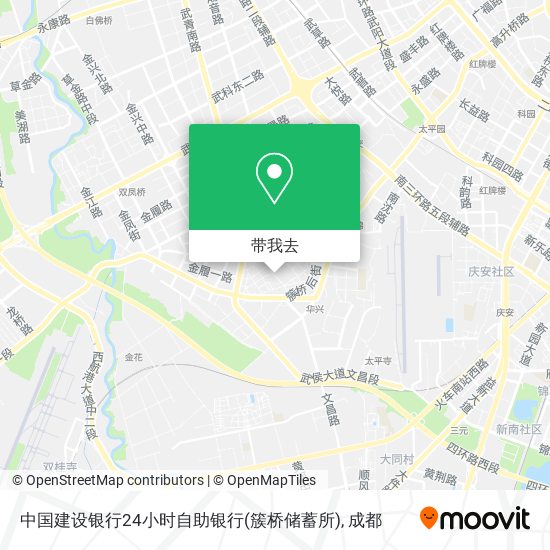 中国建设银行24小时自助银行(簇桥储蓄所)地图