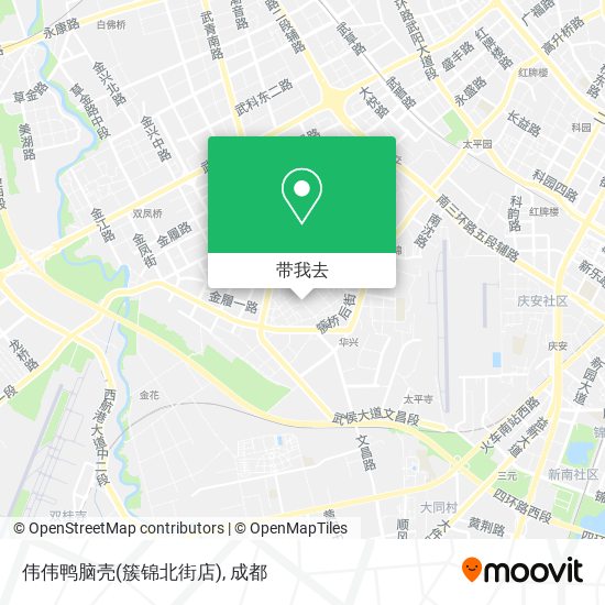 伟伟鸭脑壳(簇锦北街店)地图