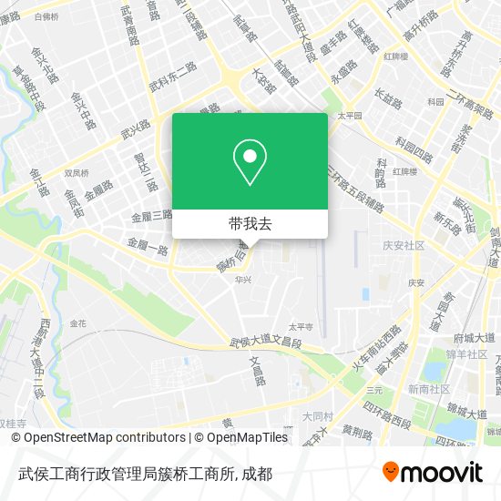 武侯工商行政管理局簇桥工商所地图