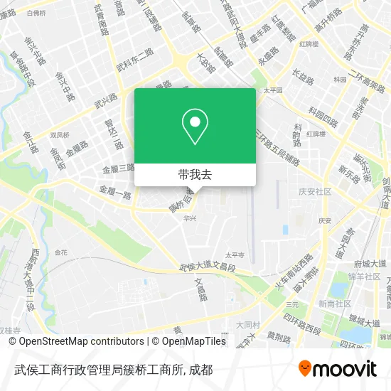 武侯工商行政管理局簇桥工商所地图