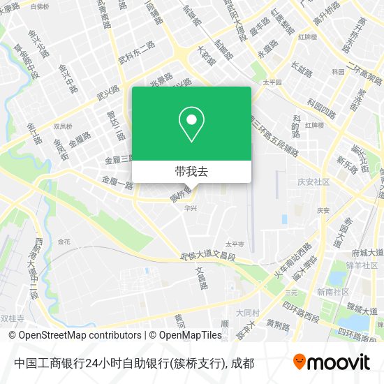 中国工商银行24小时自助银行(簇桥支行)地图
