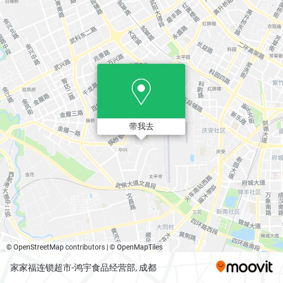 家家福连锁超市-鸿宇食品经营部地图