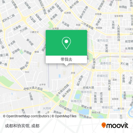 成都和协宾馆地图